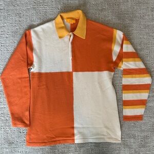 Guest In Residence Orange and White Unisex Sweater